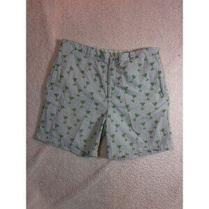 Vineyard vines Martini Glass Print Mens Seersucker Shorts Size 38